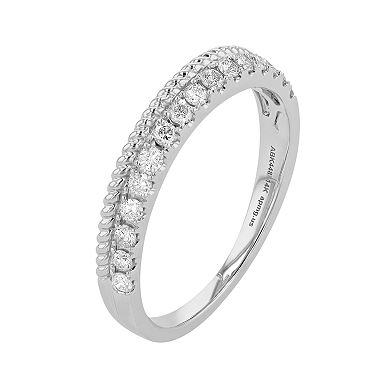 Ava Blue 14k White Gold 1/3 Carat T.W. Diamond Rope Wedding Ring