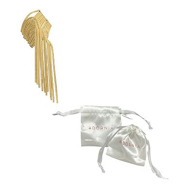 Adornia Multi Strand Textured Chain Bracelet