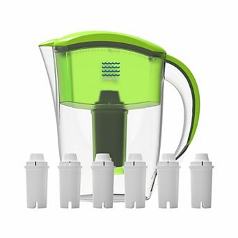 Drinkpod Alkaline Water Pitcher 2.5L Capacity Includes 6 X Alkaline Filters