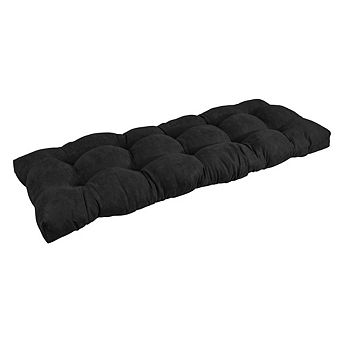 Blazing Needles 51-inch by 19-inch Tufted Solid Microsuede Bench Cushion