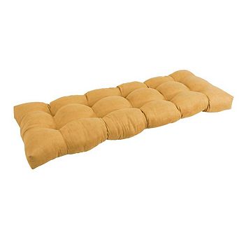 Blazing Needles 51-inch by 19-inch Tufted Solid Microsuede Bench Cushion