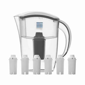 Drinkpod Ultra Premium Alkaline Water Pitcher 3.5L Capacity Includes 6 Alkaline Filters