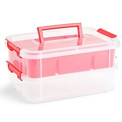 Stalwart 52 Customizable Compartment 3 in 1 Tool Box Organizer