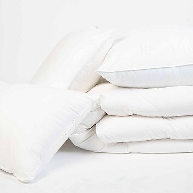 Lumbar Down Alternative White Bed Pillow - 16" x 44"