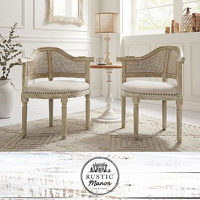 Jed Accent Chair Upholstered, Nailhead Trim