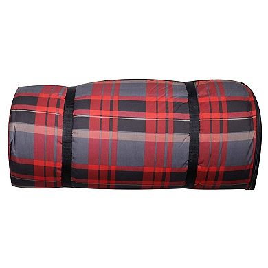 Disc-O-Bed Adult Duvalay Luxury Memory Foam Sleep Pad and Duvet, Lumberjack, XL