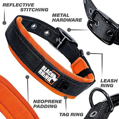 Comfort Collar Ultra Soft Neoprene Padded Dog Collar For All Breeds - Heavy Duty Adjustable