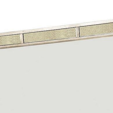 Loraine Modern Victorian Style Mirror , Silver