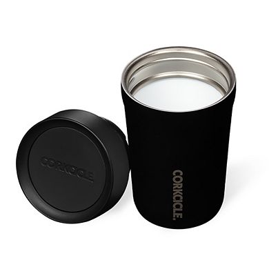 Corkcicle Commuter Cup 9 Oz Insulated Spill Proof Travel Coffee Mug, Matte Black