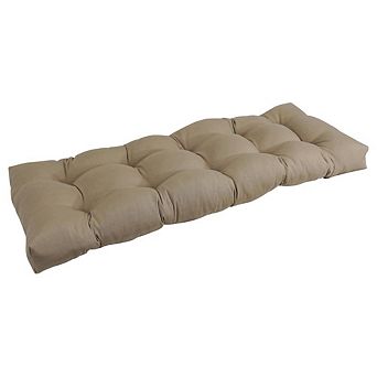 Blazing Needles 46-inch by 19-inch Tufted Solid Twill Bench Cushion