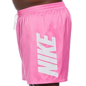 Big & Tall Nike 9 in Big Block Swim Trunks