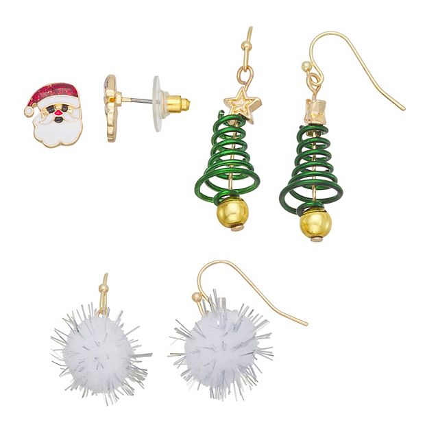 Christmas on sale earrings kohls