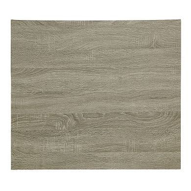 5 Piece Wooden Counter Height Table Set In Natural Brown And Black