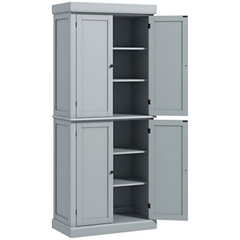 HOMCOM 72inch Kitchen Pantry Storage Cabinet with 4 Doors