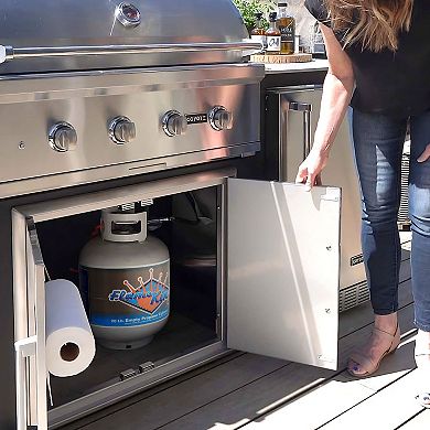 Flame King Portable Ready to Fill Empty LP Propane Gas Cylinder Tank, 20 Pound