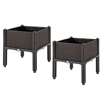 Raised Garden Bed Planter Kit with Self Watering System Modular Outdoor Indoor Plant Box