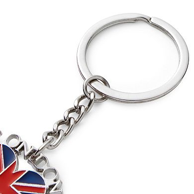 6 Pack London Keychains, British Souvenir Gifts, UK Flag, Telephone Booth, Big Ben, Double-Decker Bus, England Metal Key Rings