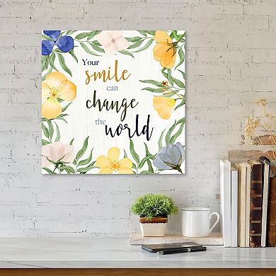 Courtside Market Smile Canvas Wall Art