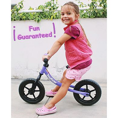 Joystar Marcher No Pedal 12" Age 1.5 To 5 Toddler Training Balance Bike, Purple