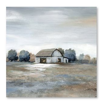 Courtside Market Pasture and White Barn Canvas Wall Art