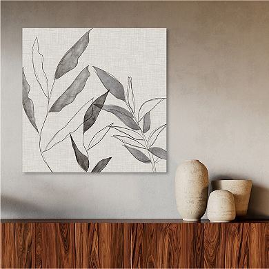 Courtside Market Botanical Sketch I Canvas Wall Art