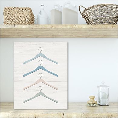 COURTSIDE MARKET Laundry Hangers Canvas Wall Art
