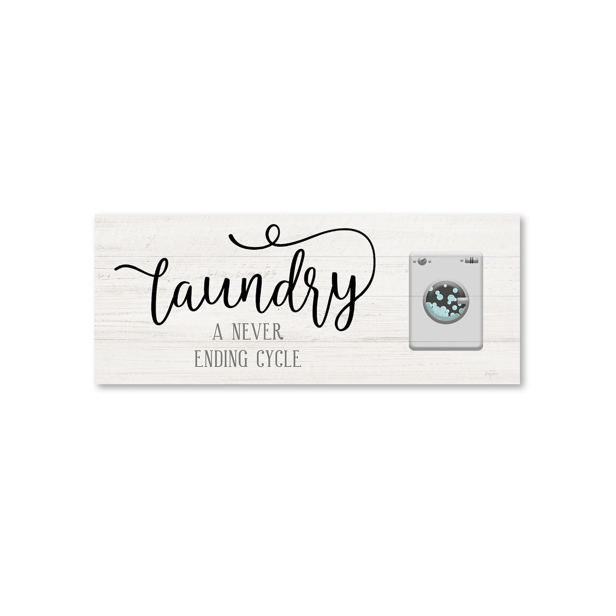 COURTSIDE MARKET Never Ending Laundry Canvas Wall Art, Multi