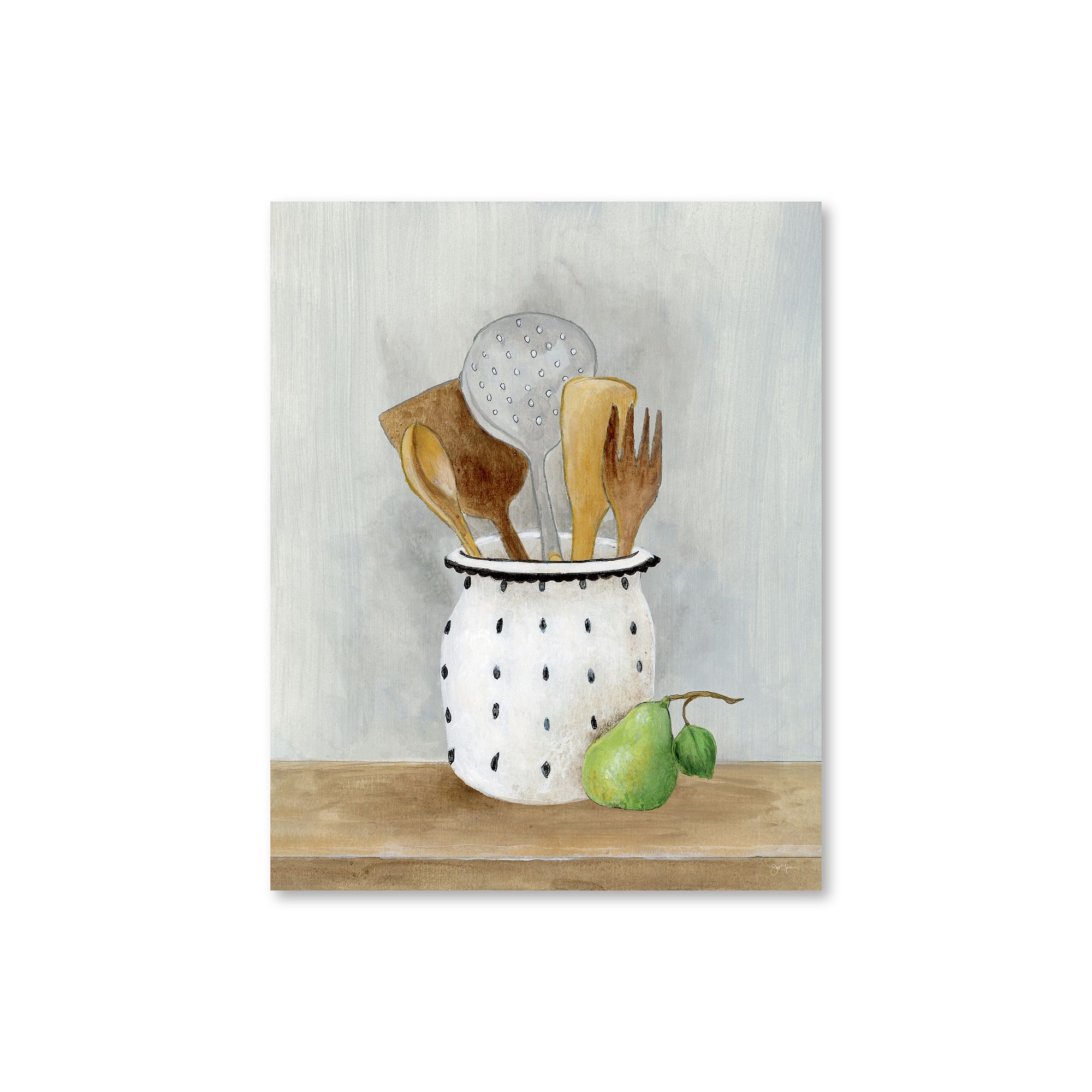 Courtside Market Cottage Kitchen Pears Canvas Wall Art, Multi