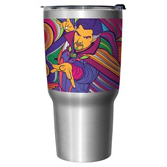 Marvel Doctor Strange and the Multiverse of Madness Psychedelic Print 27-oz. Stainless Steel Travel Mug