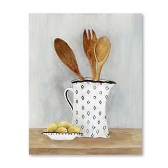 Courtside Market Baking Utensils Canvas Wall Art