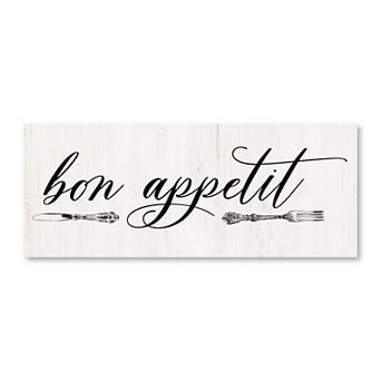 COURTSIDE MARKET bon appetit Canvas Wall Art