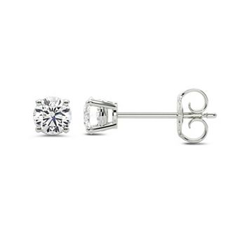 Made For You 10k Gold 1 1/2 Carat T.W. Certified Lab Grown Diamond Stud Earrings