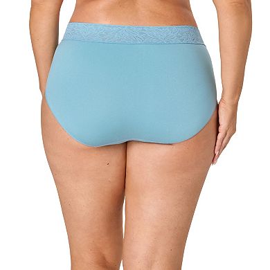 Bali 3-Pack Modern Seamless Lace Trim Brief Underwear DFMLB3