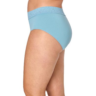 Bali 3-Pack Modern Seamless Lace Trim Brief Underwear DFMLB3