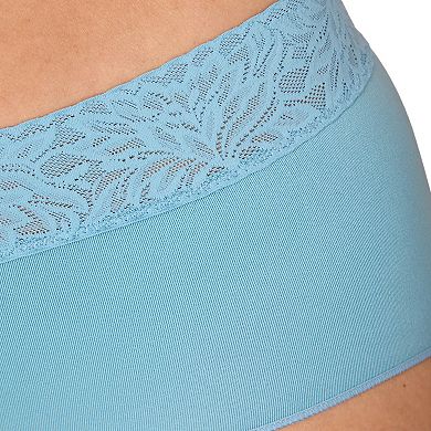 Bali 3-Pack Modern Seamless Lace Trim Brief Underwear DFMLB3