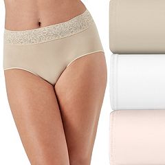  Bali Lacy Skamp Brief White MD : Clothing, Shoes & Jewelry