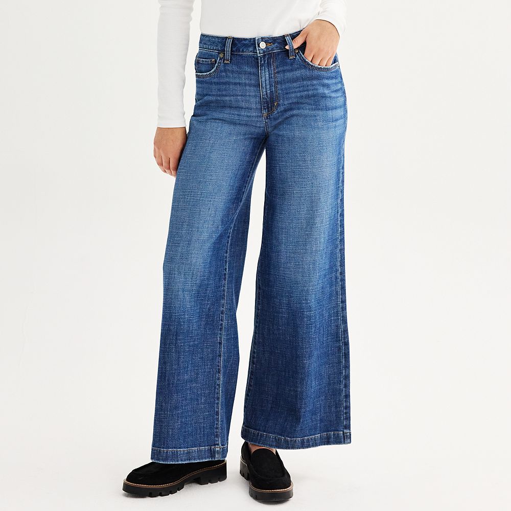 JEAN LARGE CROISÉ EN DENIM 100 % COTON | Paris Fashion Shops