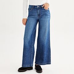 Juniors' SO® High-Waisted Cargo Denim Joggers