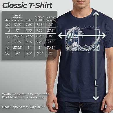 Men's The Great Fibonacci Wave Graphic Tee