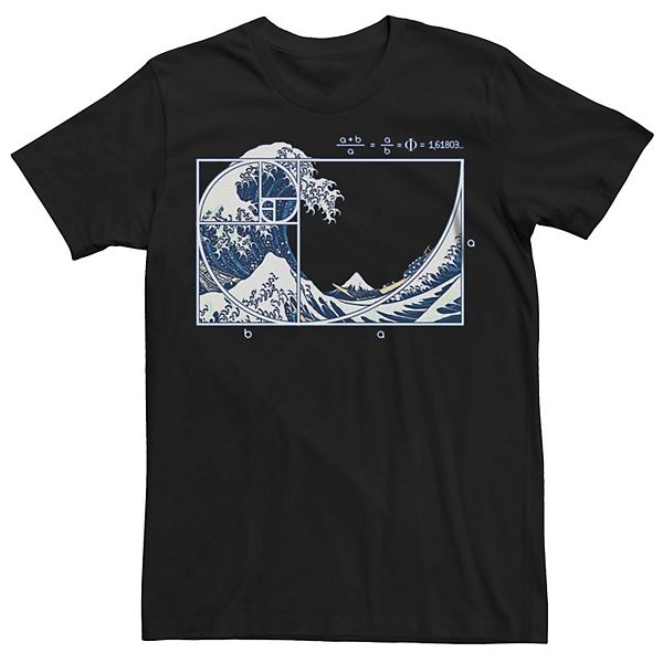 Men's The Great Fibonacci Wave Graphic Tee