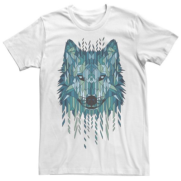 Men's Geometric Wolf Graphic Tee