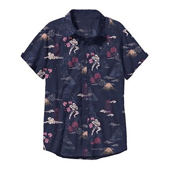 Boys Star Wars Storm Trooper Japanese Décor Button-Up Graphic Tee