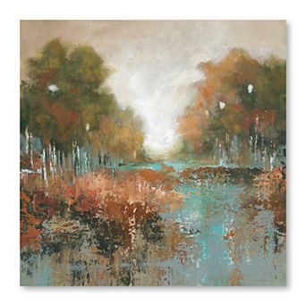 Courtside Market Autumn Walk Canvas Wall Art