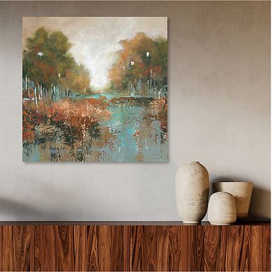 Courtside Market Autumn Walk Canvas Wall Art
