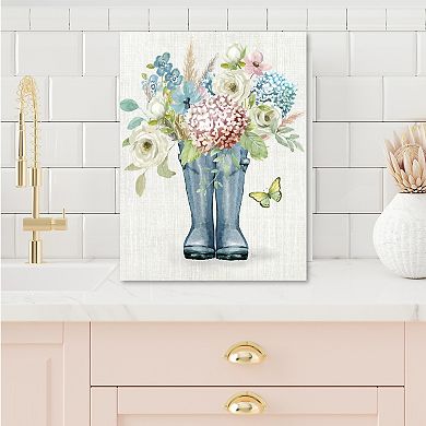 COURTSIDE MARKET Garden Boots Canvas Wall Art