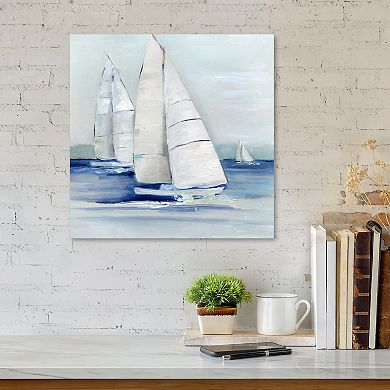 COURTSIDE MARKET Close Sail I Canvas Wall Art