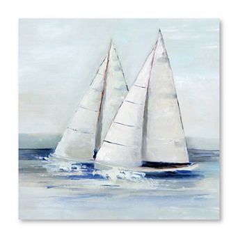 COURTSIDE MARKET Close Sail II Canvas Wall Art