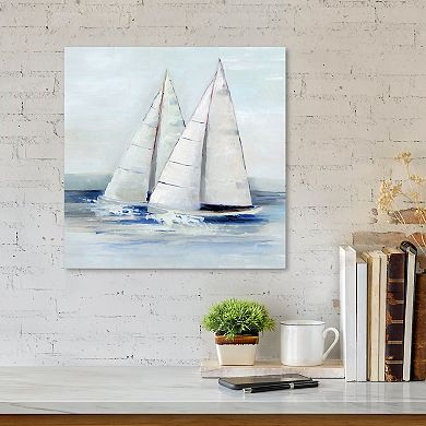 COURTSIDE MARKET Close Sail II Canvas Wall Art