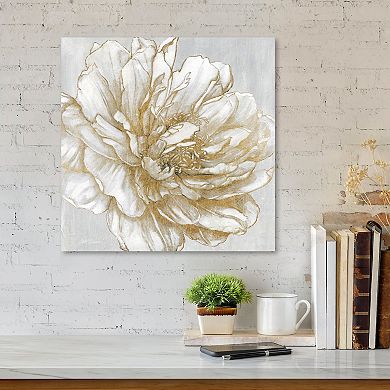 COURTSIDE MARKET Bright Peony Canvas Wall Art