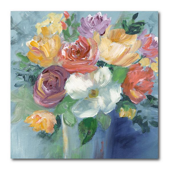 COURTSIDE MARKET Bold Floral Revisit Canvas Wall Art